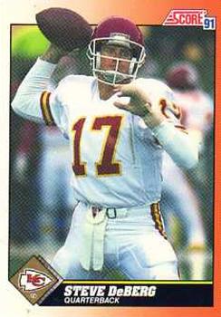Steve DeBerg Kansas City Chiefs 1991 Score NFL #415